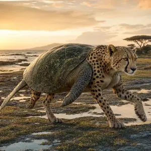 Cheetah + Sea turtle